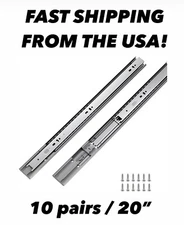 Heavy Duty Soft-Close Ball Bearing Drawer Slides Full Extension 100lb capacity