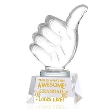 Gifts for Grandad K9 Crystal Keepsake Gifts for Grandad from Grandson Grandda...