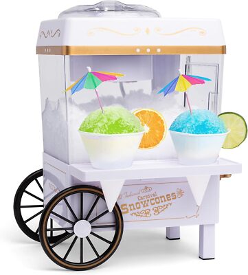 Maquina De Cono Nieve Para Hacer Helados Heladera Con 2 Vasos y Cuchara Hielo
