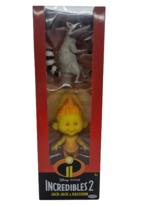 Jakks Pacific Incredibles 2 Actionfiguren Jack-Jack & Racoon NEU Disney Pixar
