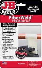JB Weld FiberWeld Pipe Repair Cast Water Activated Adhesive & Fiberglass 2 x 48"