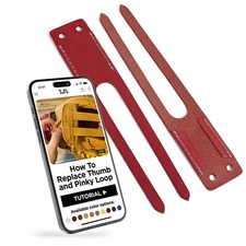 TOFL Baseball Glove Thumb and Pinky Replacement Leather Loops | Durable Laces...