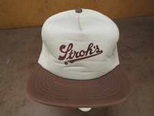 Stroh's insulated Drinking beer Snapback Trucker VTG hat