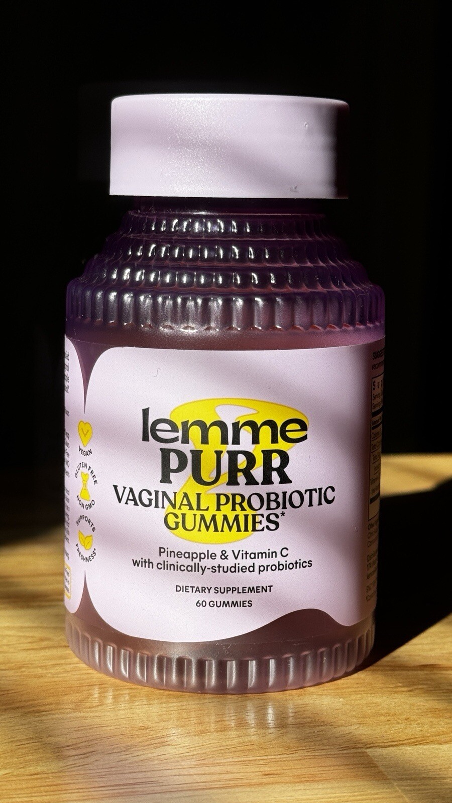 Lemme Purr Vaginal Probiotic Vegan Gummies 60ct Exp12/2025 SEALED