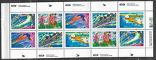 stp0303:Stamps-Canada #1418b Summer Olympics 10 x 42 cent Booklet Pane-MNH