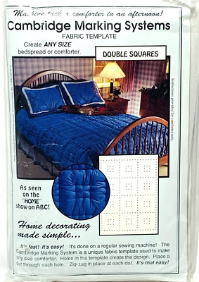 Double Squares Fabric Template Cambridge Marking Systems