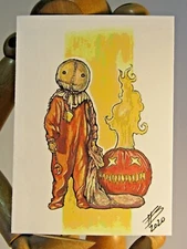 SAM ACEO Print Card By Pop Culture Artist Phil Born Trick r Treat Halloween 