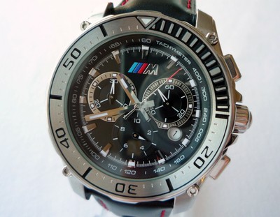 BMW M Power Motorsport Racing Style GTR GTS DTM Sport Design Chronograph Watch