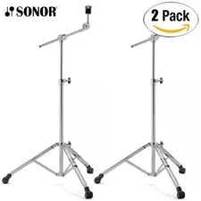 2-PACK Sonor 1000 Series Double Braced Geared Tilter Cymbal Boom Stand CBS-1000