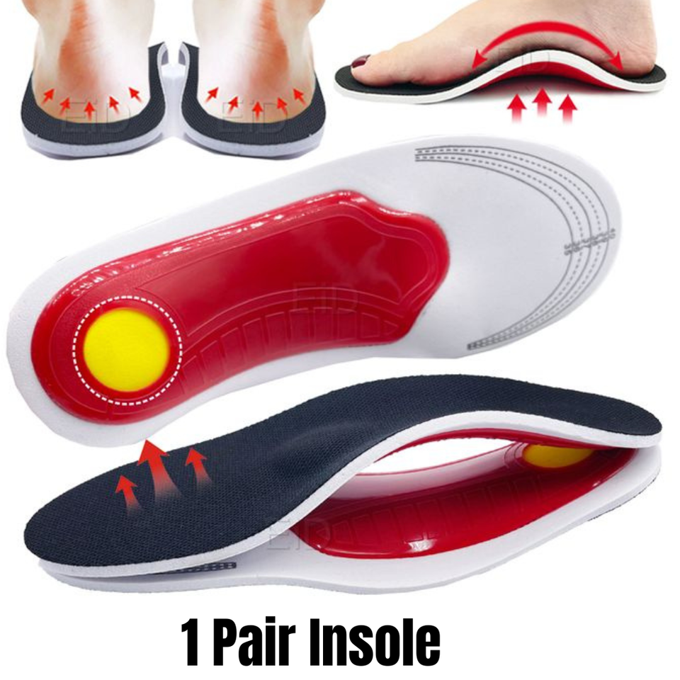 Orthotic Insoles for Arch Support Plantar Fasciitis Feet Flat Heel Back