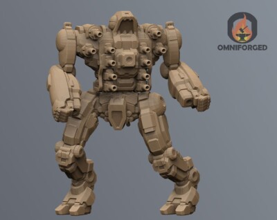 Piranha 1 Mini MWO Mech Miniature Compatible with Battletech