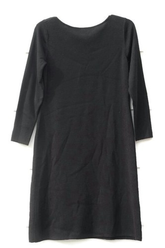 Maggy London Black Women's dress Long Sleeve Floral Embroidered Size Medium 011 - Picture 6 of 6