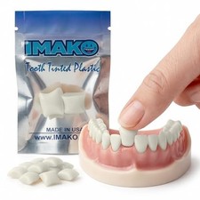 Temporary Tooth Natural Color Tinted Plastic Fake Tooth Made in USA Replacement