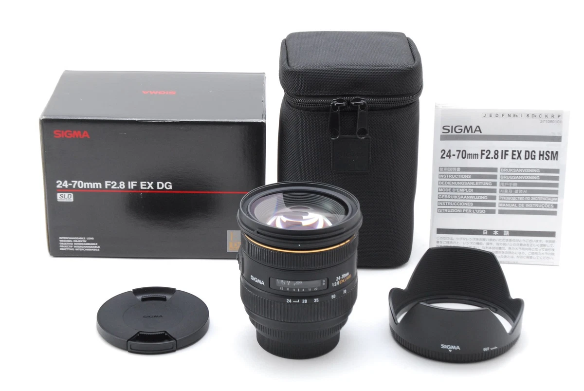 Sigma EX f/2.8 Camera Lenses 24-70mm Focal for sale - eBay
