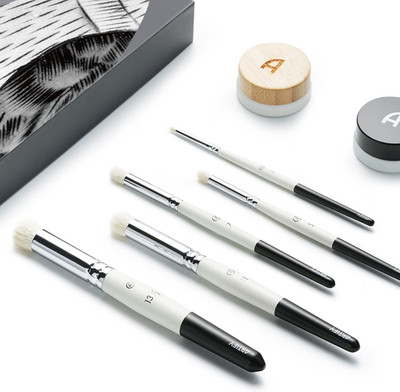 ARTIFY Drybrush-Set Trockenpinsel: Profi Trockenpinsel Mit Pinselseife Und Feuch
