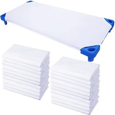 20 Pcs Cot Sheets for Daycare Bulk - 23" x 51", Standard Pure Cotton Soft Bre...