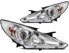 Chrome Clear PAIR/SET Projector Headlights Assembly For Hyundai Sonata 2011-2014
