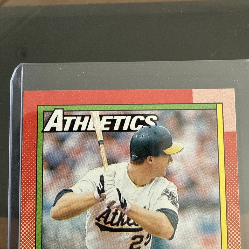 1990 Topps - Mark McGwire #690 карта ошибок Ghost People почти как новая - Изображение 4 из 4