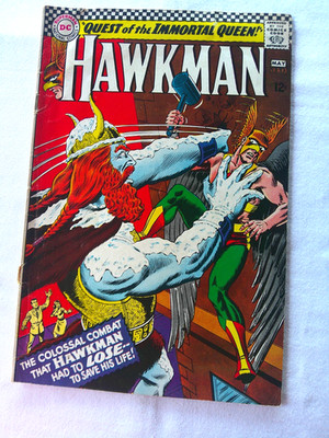 Hawkman #13 DC Comic 1966 Good Silver Age Quest for the Immortal Queen!