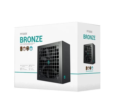 DeepCool PF500X 500W Gamer Storm 80+ Bronze/ Cybenetics ATX Power Supply 120mm