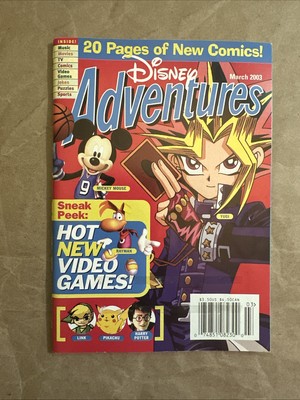 Disney Adventures Magazine March 2003 Yugi Mickey Mouse Pikachu