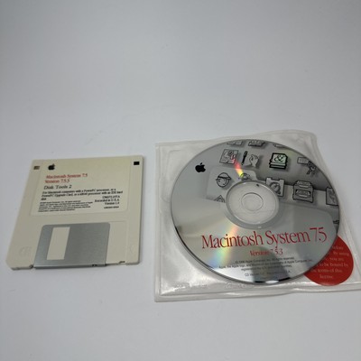 Vintage Apple Mac 1996 Macintosh System 7.5 OS 7 CD Disc Version