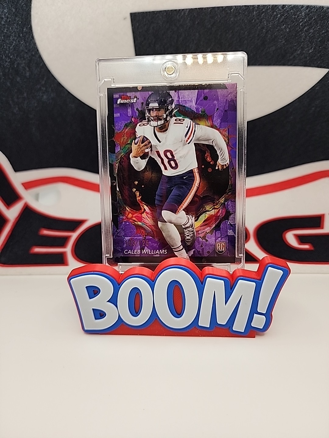 2024 Topps Finest - Rare Caleb Williams #247 Purple Refractor /125 (RC)