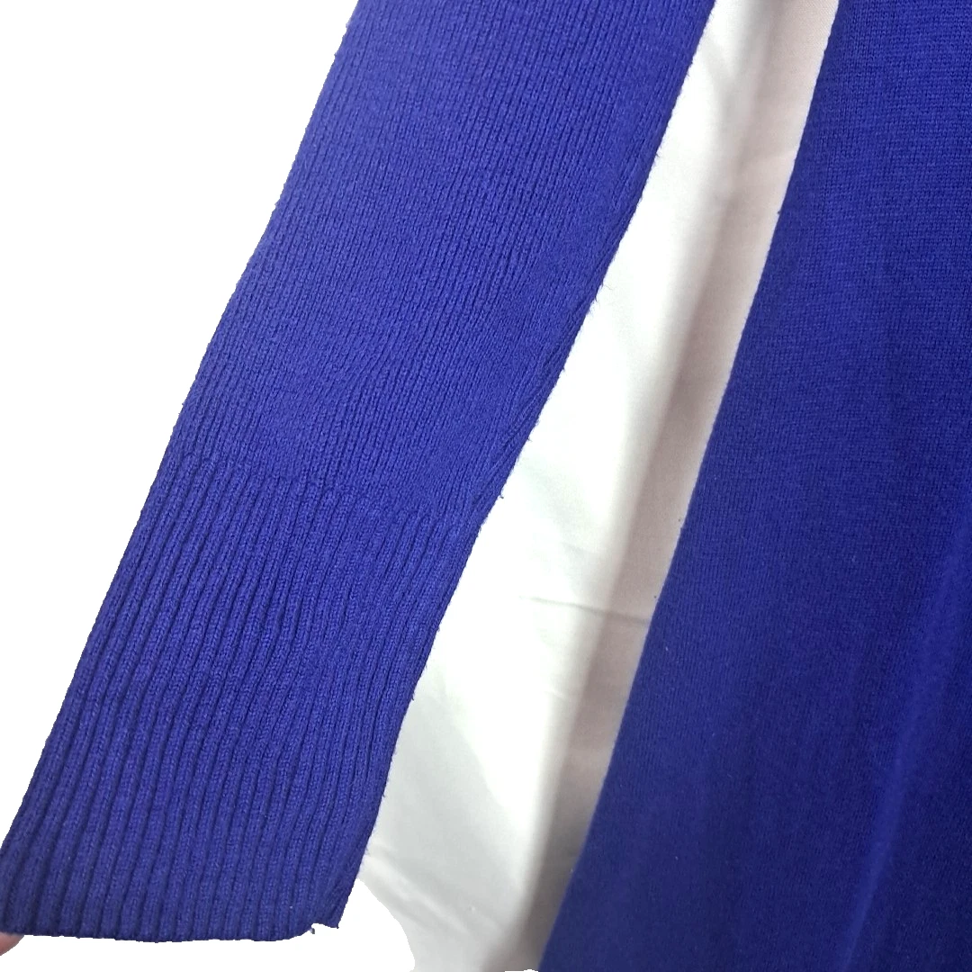 UNDERCOVER Maglione Victoria’s Secret maglia a costine scollo a V maxi abito grande blu elasticizzato