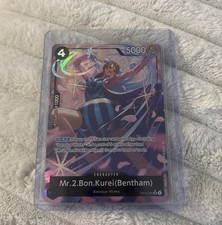Mr.2.Bon.Kurei (Bentham) (Alternate Art) Foil OP14-091 The Azure Sea's Seven One