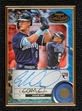 2022 Topps Gold Label Framed Auto Blue 7/50 Greg Deichmann #FA-GD Auto 0j4n