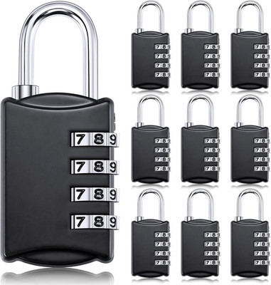 10 Pcs 4 Digit Combination Lock Small Combo Luggage Number Locks Outdoor Waterpr