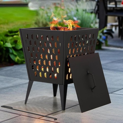 #ad Sunjoy 18 in. Hartefeld Fire Pit Steel Outdoor Patio Fire Pit Wood Burning $84.84