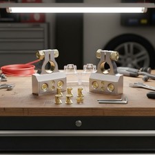 Universal Fit Battery Terminals Set - 0/2/4/6/8 AWG, Includes 12-