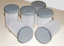 30 Contenitori trasparenti vuoti di  rullini fotografici plastica con tappo