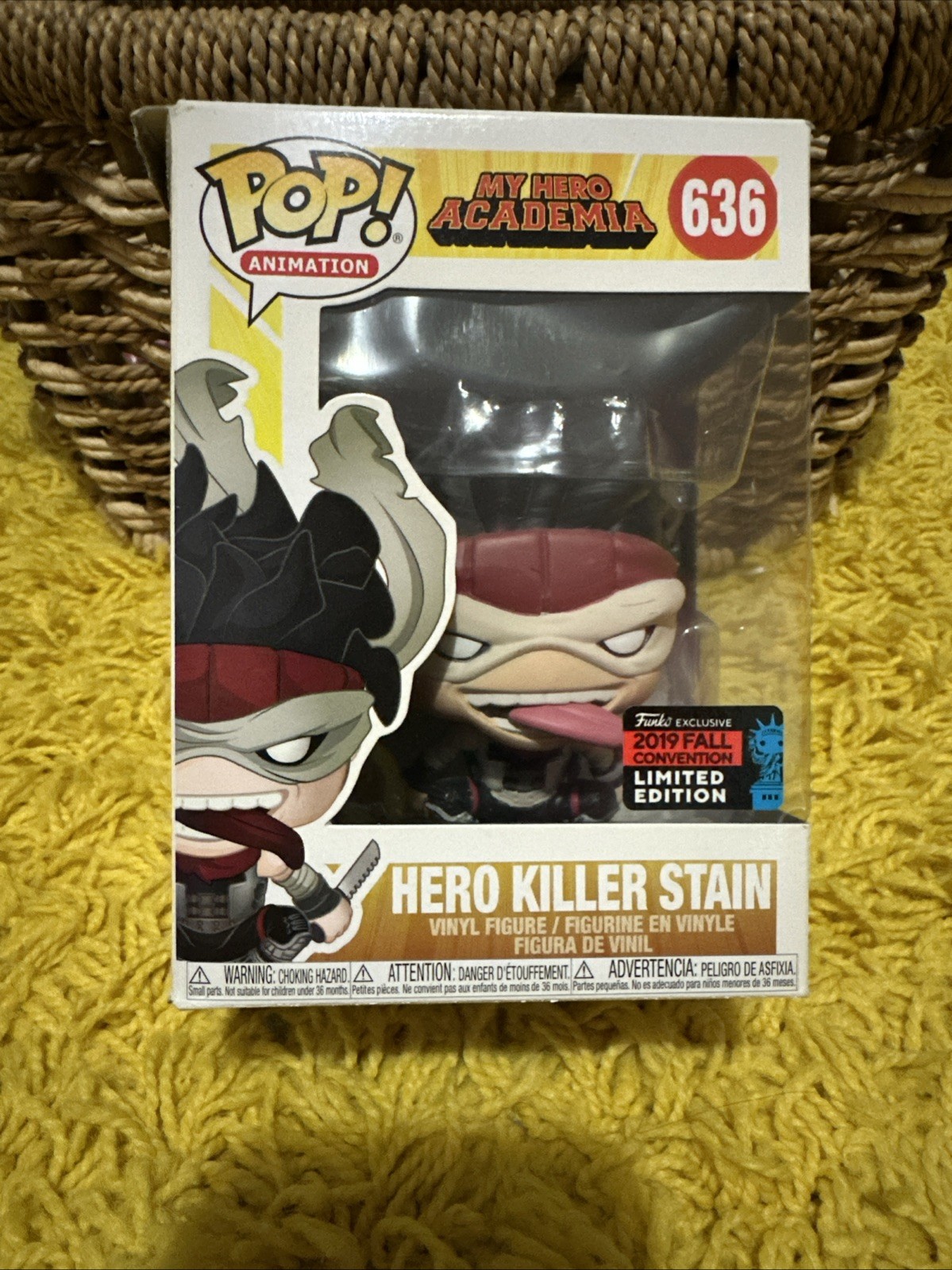 My Hero Academia Hero Killer Stain #636 Funko Pop Vinyl With Og Packaging