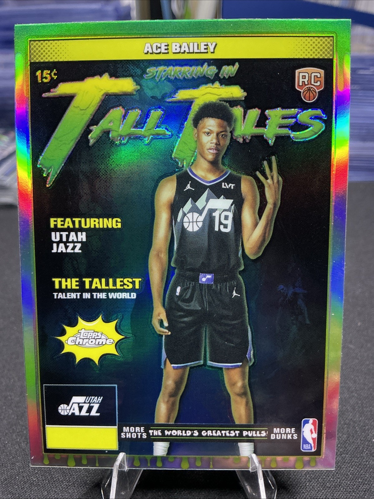 2025-26 Topps Chrome NBA- ACE BAILEY- Tall Tales Refractor RC Rookie