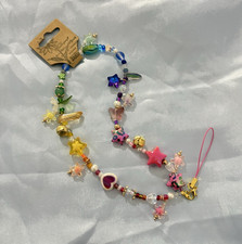 Handcrafted Multicolor Beaded Cell Phone Charm/Strap