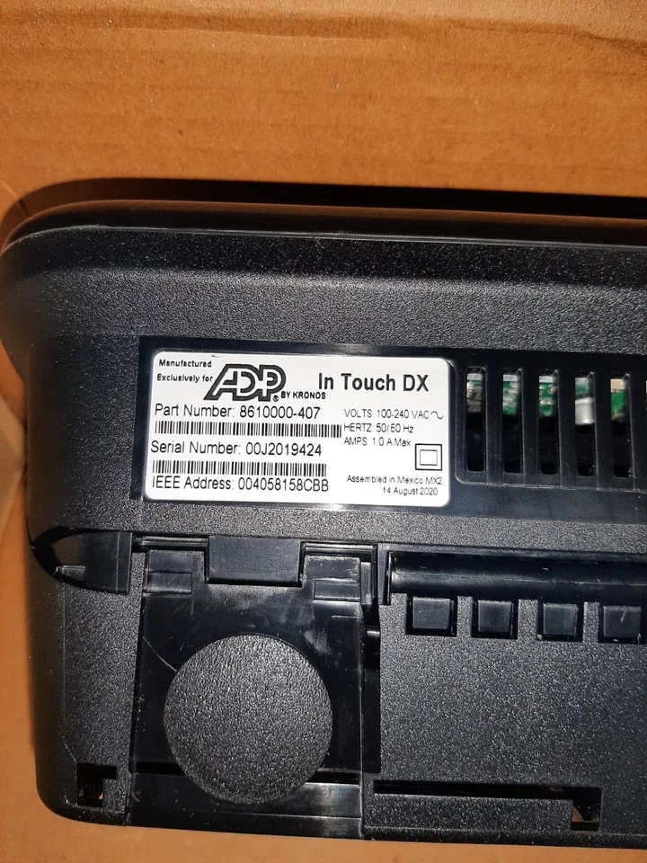ADP Kronos Time Clock InTouch DX 8610000-407 NEW FAST SHIP - Image 2 of 4