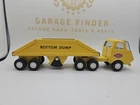 VTG Tonka Mini Bottom Dump Tractor & Trailer Yellow Pressed Steel Toy 1970's