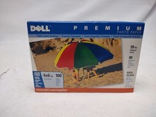 Dell Premium High Gloss 4x6 100 Sheets Photo Paper 90 Brightness Acid Free
