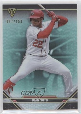 2021 Topps Triple Threads Aquamarine 87/150 Juan Soto #59 n0j