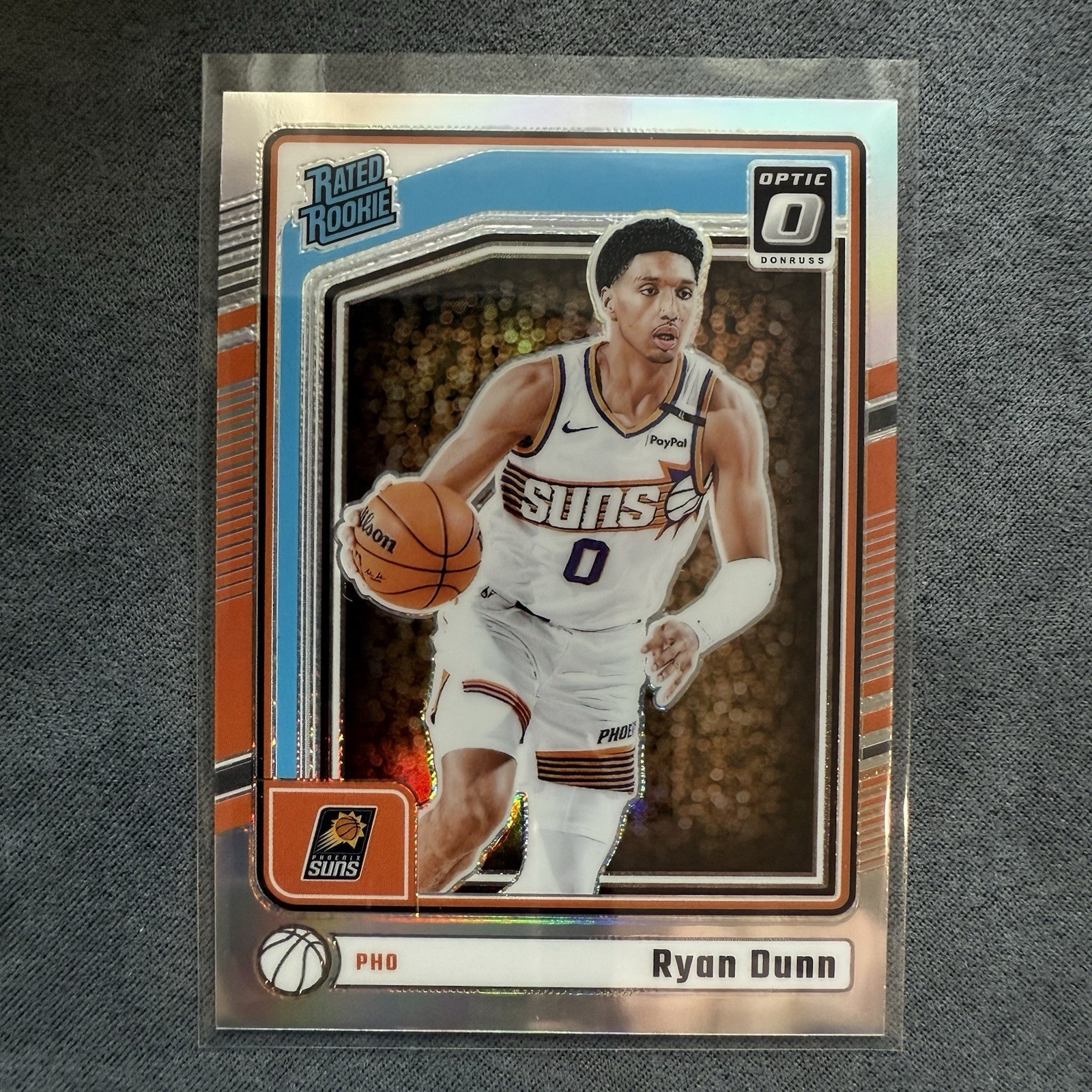 Ryan Dunn 2024-25 Donruss Optic #279 Holo Silver Prizm Rated Rookie RC Card Suns