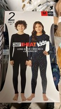 32 Degrees Kids Navy Snowflake Long Sleeve Crew Neck Legging Set Size M