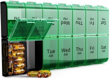 Extra Large Pill Organizer 2 Times a Day XL