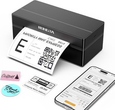 Rongta Bluetooth Thermal Shipping Label Printer, Wireless 4x6 Label Printer for