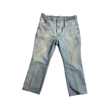 Jeans de Colección Y2K Wrangler Para Hombres 38x29 Azul Claro Pierna Recta Denim Cierre Gancho Usado en Excelente Condición
