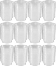 200 Pcs 0.5Oz Crested Gecko Food and Water Feeding Cups, Reptile Feeder Bowls, f
