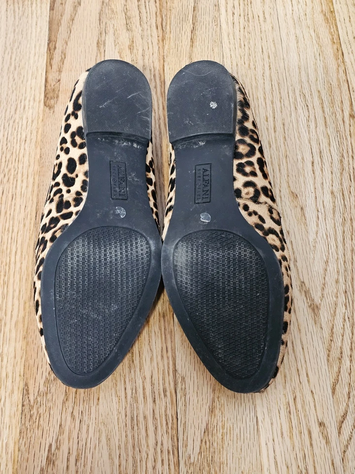 Mocasines Alfani Step N Flex Zanta2 gamuza pelo de becerro estampado de leopardo para mujer 9 nuevos con caja Foto 4 de 4
