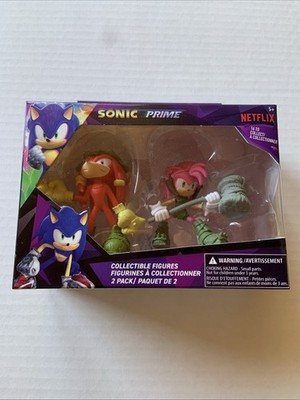 Sonic Prime Netflix 2 Pack- Knuckles And Amy Rose 2.5'' Collectible Figures -NEW