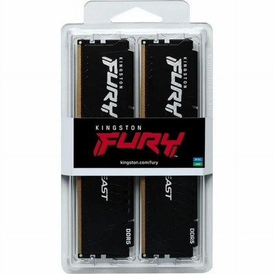 Kingston FURY Beast 32GB (2x16GB) 6000MT/s DDR5 CL36 Desktop Memory | AMD EXPO |